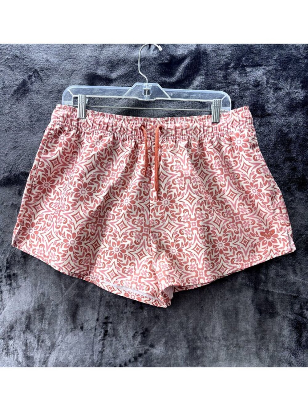 Roxy Women's XL Drawstring Surf Swim Board Beach Athletic Shorts Mauve Pink
